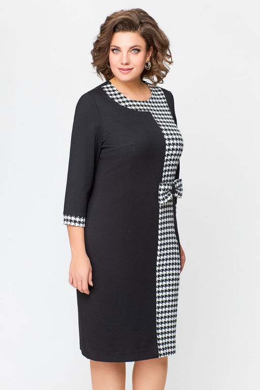 Блуза Swallow 803.2 черный+серебряный узор фото 963