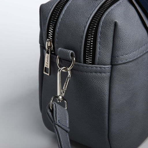 Сумка-саквояж на молнии, цвет серый - Simaland фото 7