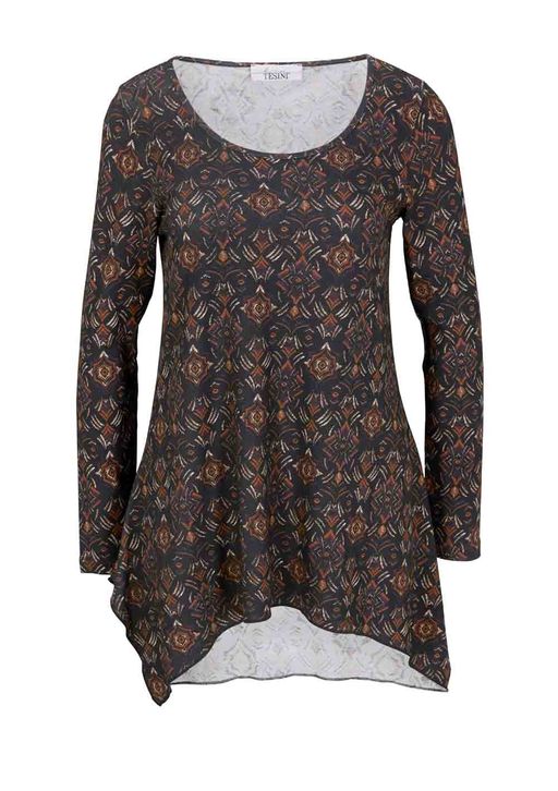 Блузка, черно-пестрая - Linea tesini фото 2