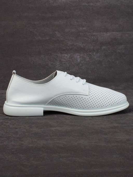 03-PDXL156-3 LT. BLUE Полуботинки женские (натуральная кожа) - Фабричный китай фото 12