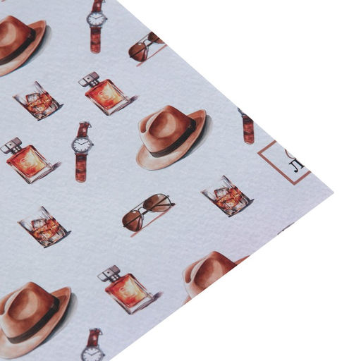 Цена за 10 шт. Бумага упаковочная крафтовая белая «Самому лучшему», 50 x 70 см