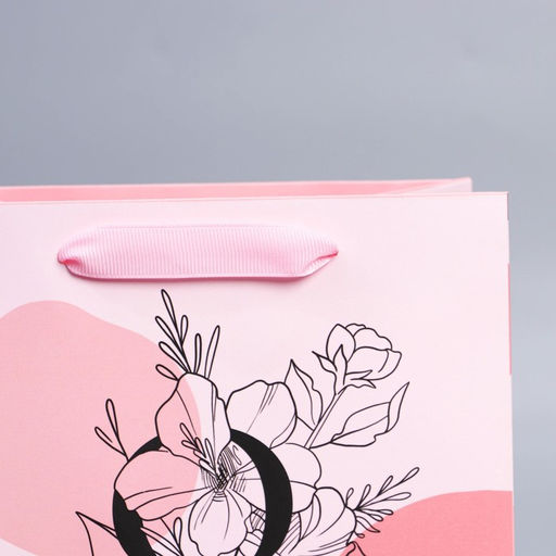 Цена за 2 шт. Пакет подарочный ламинированный, упаковка, «8 марта», MS 18 х 23 х 10 см