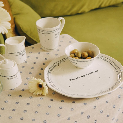 Тарелки SL Home Милый дом, d=27 см, набор 2 шт., фарфор, белые