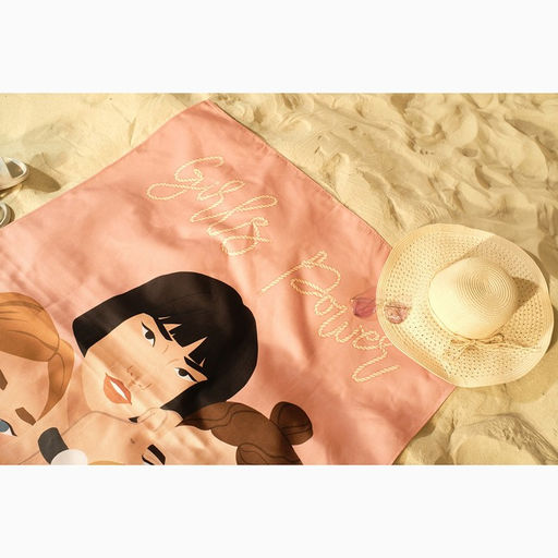 Полотенце пляжное Этель Girls power 96х146 см, 100% хлопок  фото 2