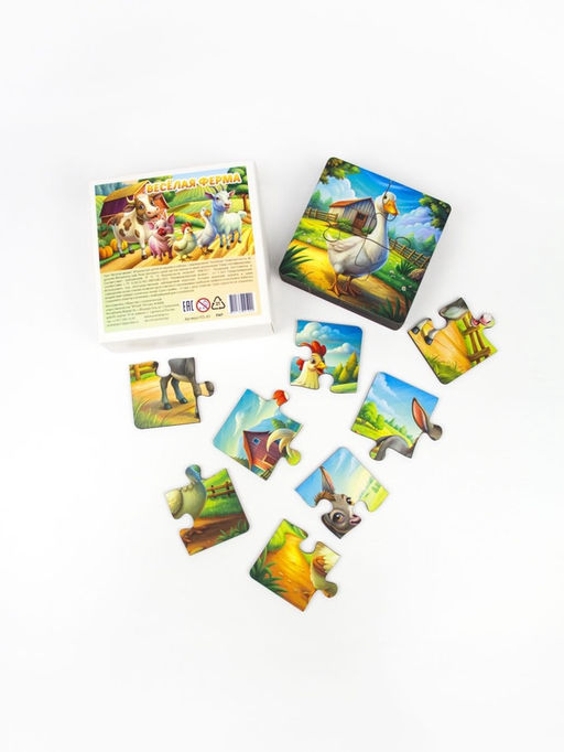 Пазл деревянный "Весёлая ферма" PZL-83