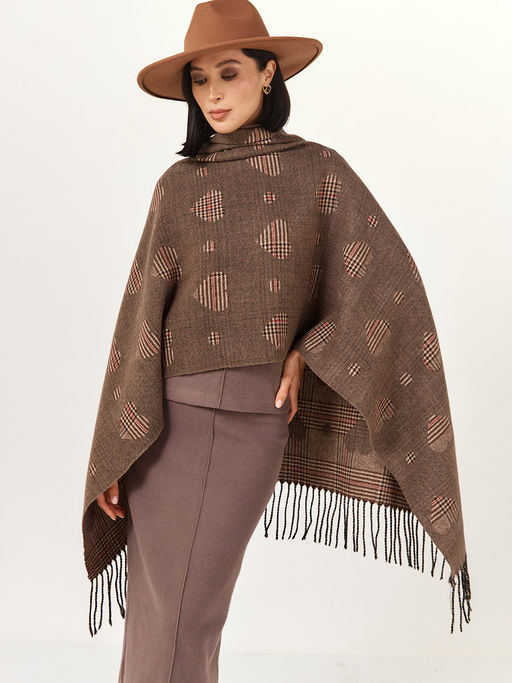 в составе ШЕРСТЬ  и КАШЕМИР Большой, мягкий, теплый  двусторонний палантин - Tantino фото 2