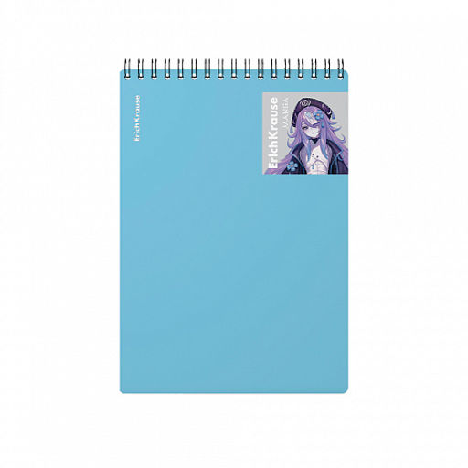 Цена за 2 шт. Блокнот с пластиковой обложкой на спирали ErichKrause Mangа, А5, 80 листов, клетка_MIX-PACK фото 3