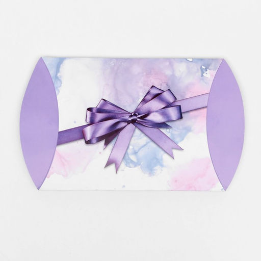 Цена за 10 шт. Коробка складная, подушка, Фиолетовый бант 19 х 14 х 4 см, - UPAK LAND фото 3