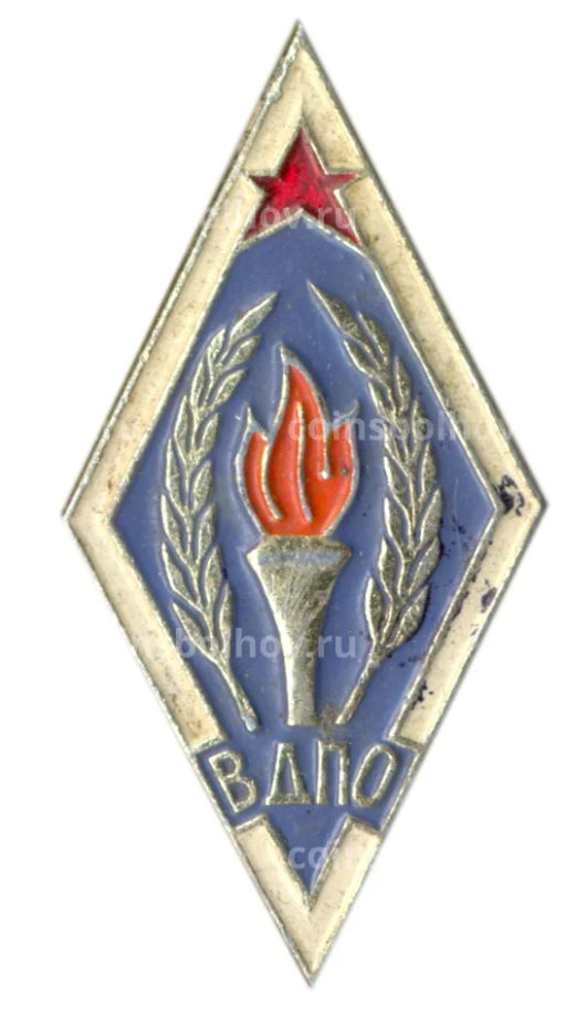 Значок ВДПО (Всероссийское добровольное пожарное общество)