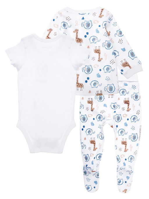 PlayToday / Комплект для мальчика: боди, кофта, ползунки фото 2