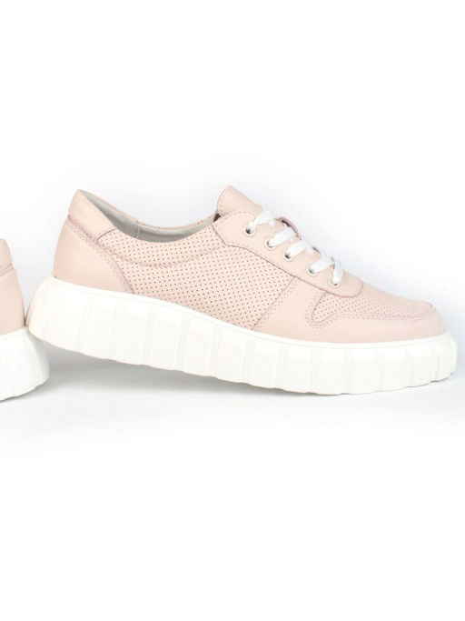 05-PDA97-2 PINK Кроссовки женские (натуральная кожа) - Фабричный китай фото 13