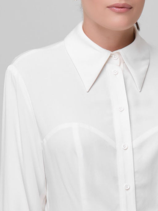 Блузка с отлетной кокеткой - Marchello marchellini фото 5