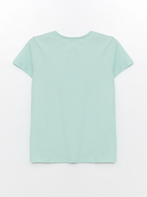 Bisiklet Yaka Basic K?sa Kollu K?z ?ocuk Ti??rt