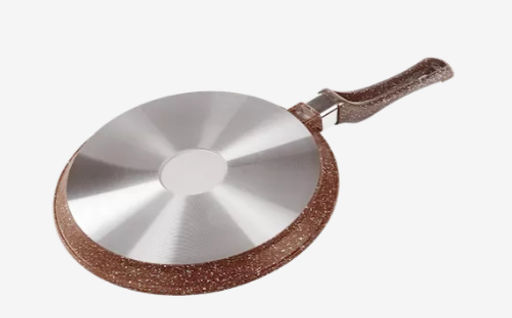 Блинная сковорода 26 см, коричневая