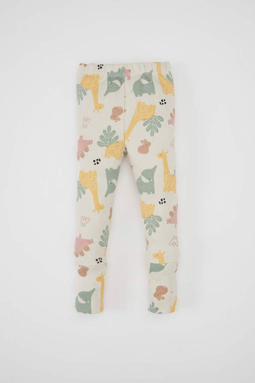 Толстовка с принтом Safari для маленьких девочек, набор из 2 шт. - Defacto фото 2