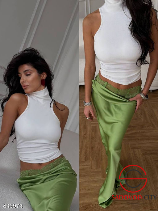 Женская юбка макси с кружевом - Bruno фото 5