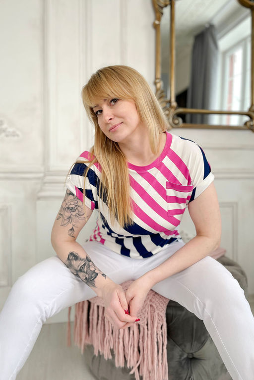 Футболка Rumoda 2181 розовый  фото 4