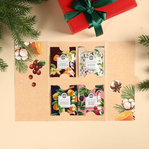 Чай в пакетика Уютного Нового года в конверте, 7,2 г (4 шт . х 1,8 г). - Фабрика счастья фото 2