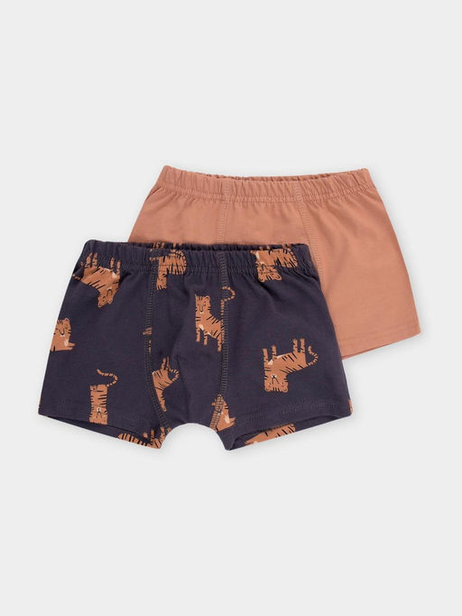 К 1930-2уп/индийский загар,темно-серый,тигры набор трусы для мал - Crockid фото 2