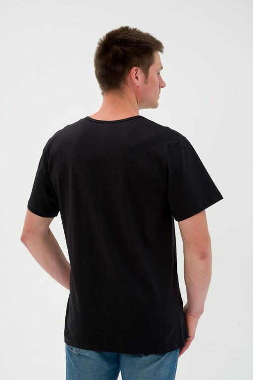 Футболка мужская из кулирки черный - Амадэль фото 7