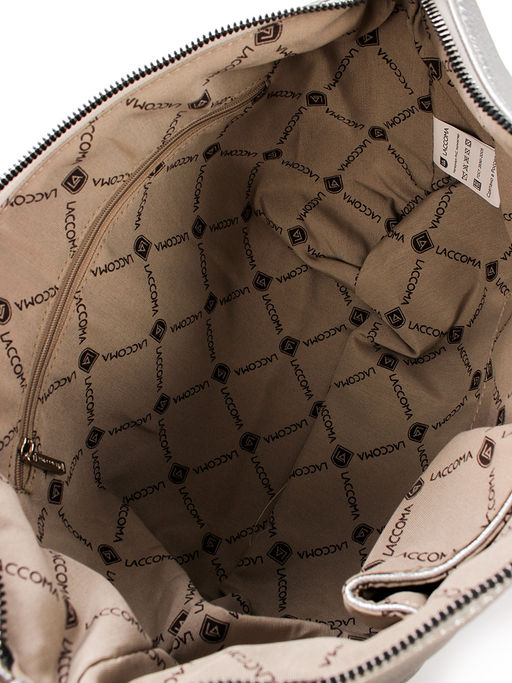 LACCOMA сумка Аэлита-Y2005-серебристый-бронзовый эко кожа хлопок фото 6