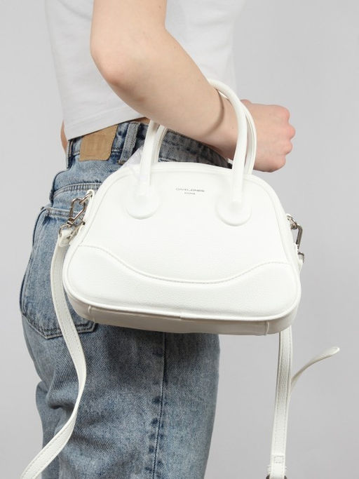 Сумка женская искусственная кожа DJ-CM 6966-WHITE, 1отд, плечевой ремень, белый SALE 261518 - Adelia фото 10