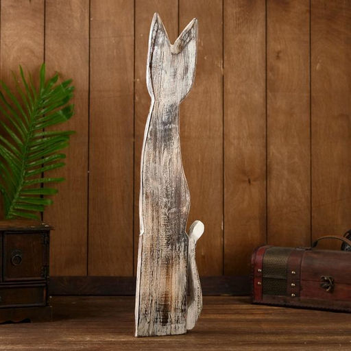 Сувенир «Кошка», 60×12×6.5 см, дерево