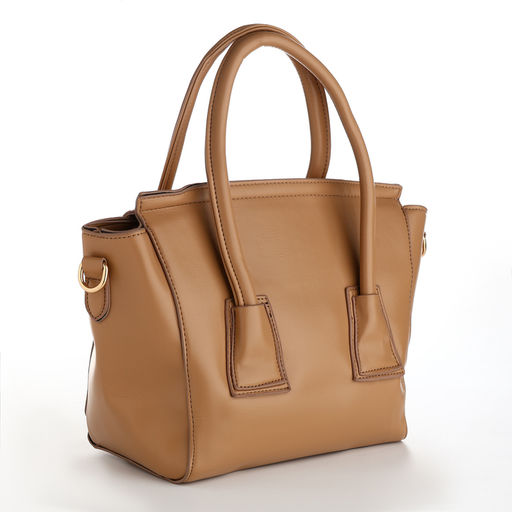 Сумка женская мессенджер на магните, 35×15×23 см, бежевая