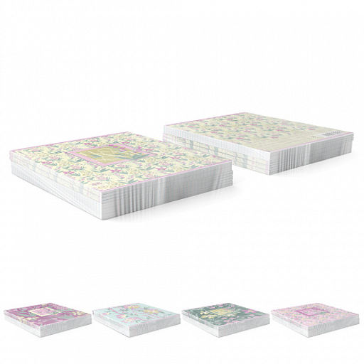 Цена за 5 шт. Тетрадь общая ученическая ErichKrause Floral Soul, 48 листов, клетка, ламинация soft-touch+выборочный УФ-лак_MIX-PACK  фото 9