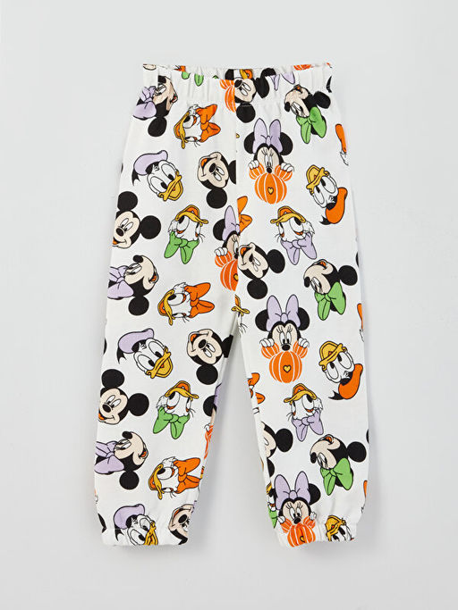 Bisiklet Yaka Minnie Mouse Bask?l? K?z Bebek Sweatshirt ve E?ofman Alt 2li - Waikiki фото 3