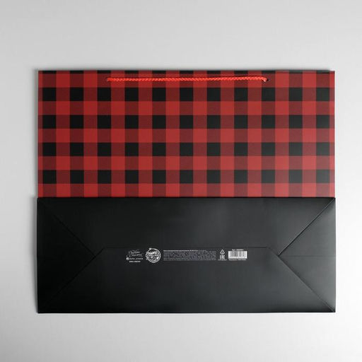 Пакет подарочный ламинированный, упаковка, «Man rules», XL 49×40×19 см