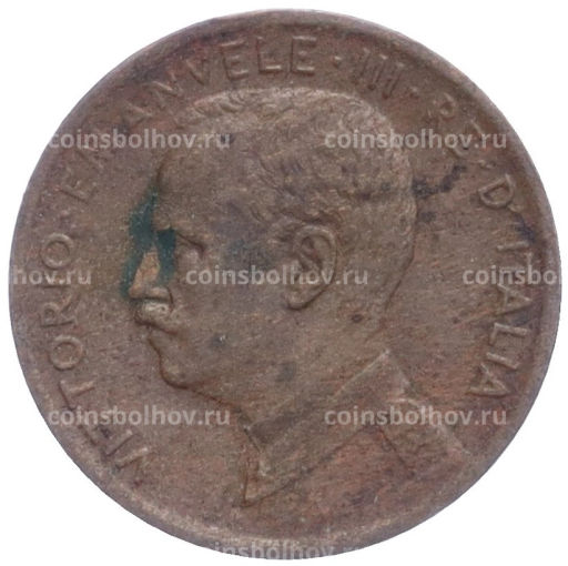 Монета 1 чентезимо 1909 года Италия