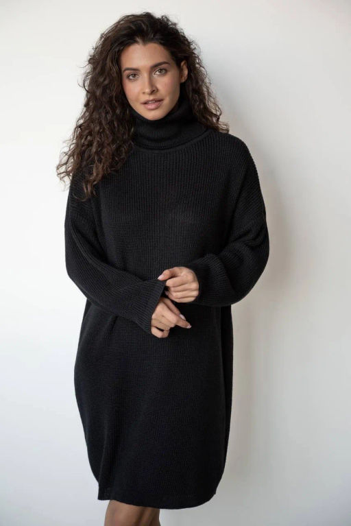 Вязаное платье ПЛв 1063 Черный