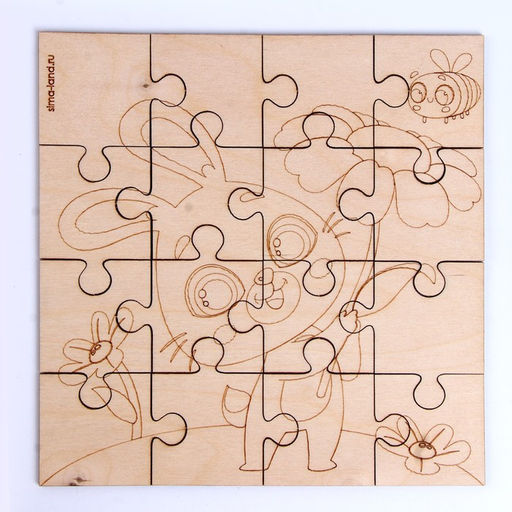 Роспись по дереву ?Зайка на прогулке? - Лесная мастерская фото 3