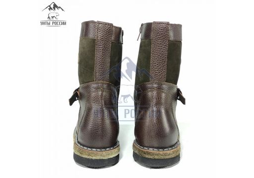 Монголки подростковые коричневые, войлочная подошва - Мирунт фото 6