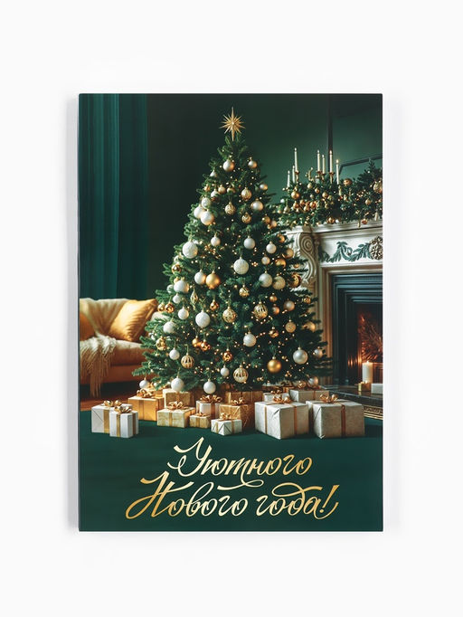 Подарочный набор новогодний Уюта в Новом году, чай 50 г, печенье с предсказанием, ежедневник - Фабрика счастья фото 13