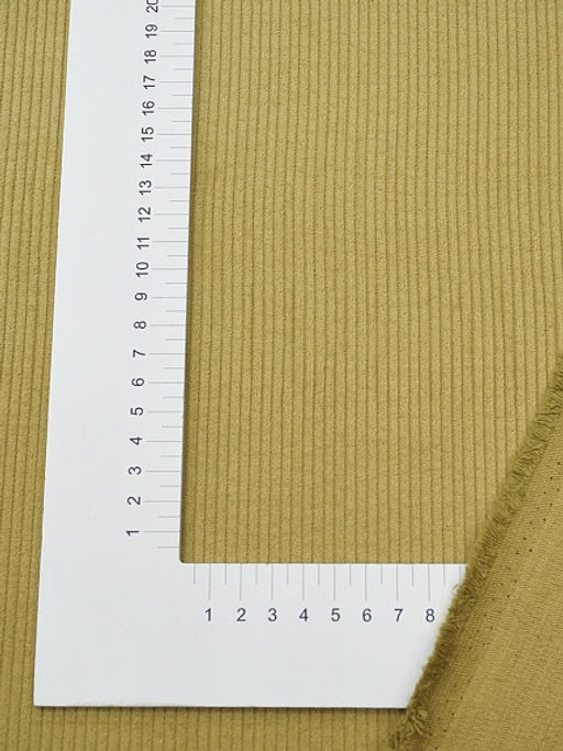 Вельвет цв.Оливково-желтый, ш.1.5м, хлопок-100%, 315гр/м.кв - Купава фото 3