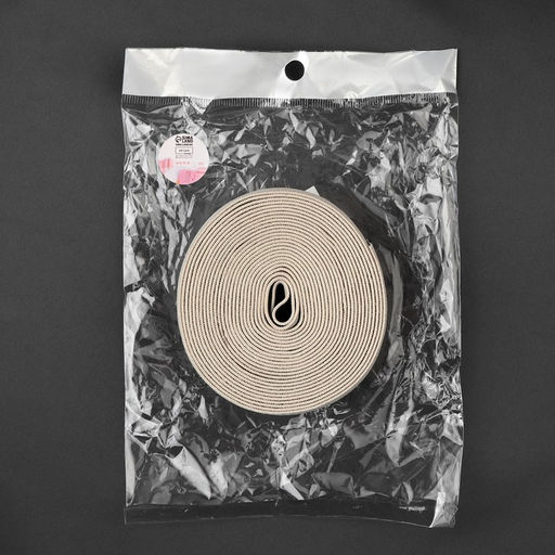 Резинка тканая, мягкая, 40 мм, 4.5±1 м, чёрная, бежевая