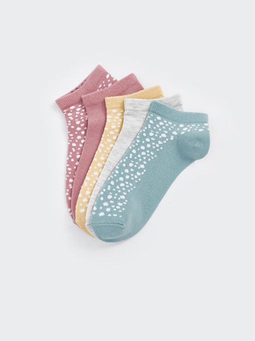 Desenli Kad?n Patik ?orap 5li