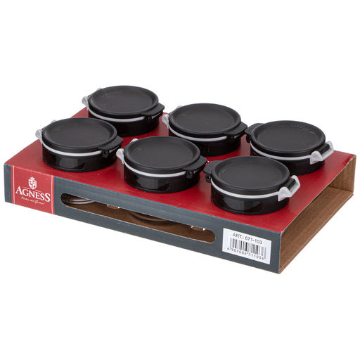 НАБОР ЕМКОСТЕЙ ДЛЯ СПЕЦИЙ 6ШТ 85МЛ AGNESS  фото 3