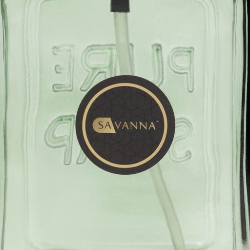 Дозатор для мыла SAVANNA, стекло, 580 мл, зелёный