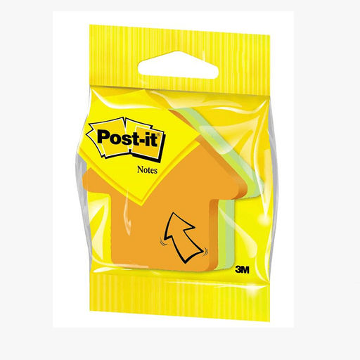 Блок для записей с клейким краем Post-It Стрелка 3 цвета, 75 листов