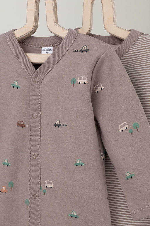 Crockid _ К 6025-2уп/быстрые машинки,полоска набор комбинезон (слип) яс  фото 3