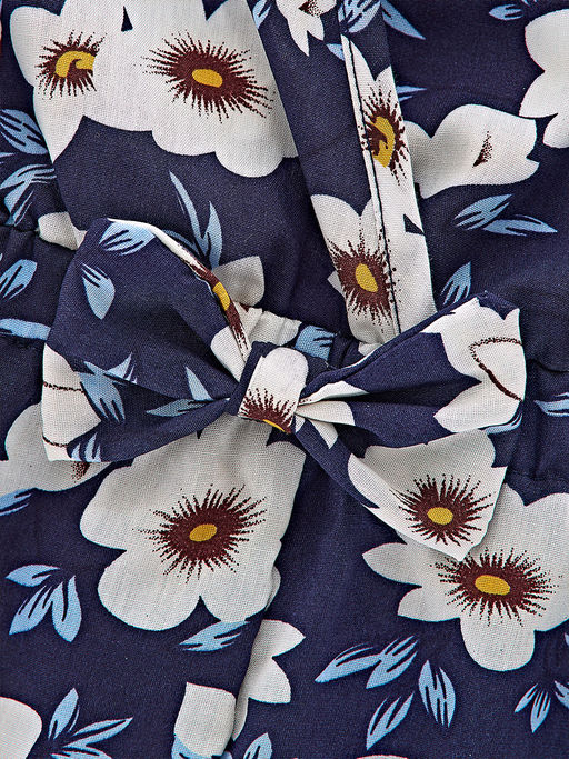 Ромпер для девочки 22-6318 синий/цветы - Mini maxi фото 6