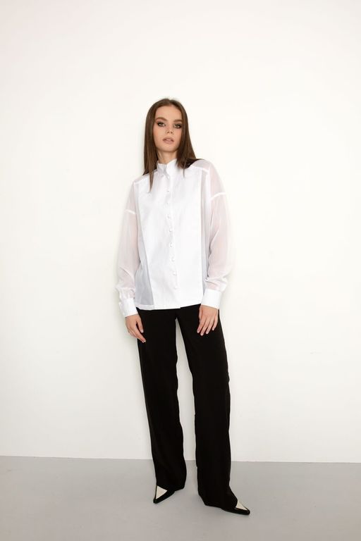 Блуза AURA 2053-164 белый  фото 4