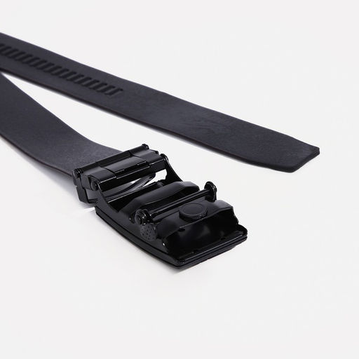 Ремень мужской, ширина 3,5 см, автомат, пряжка тёмный металл, цвет чёрный - Simaland фото 3