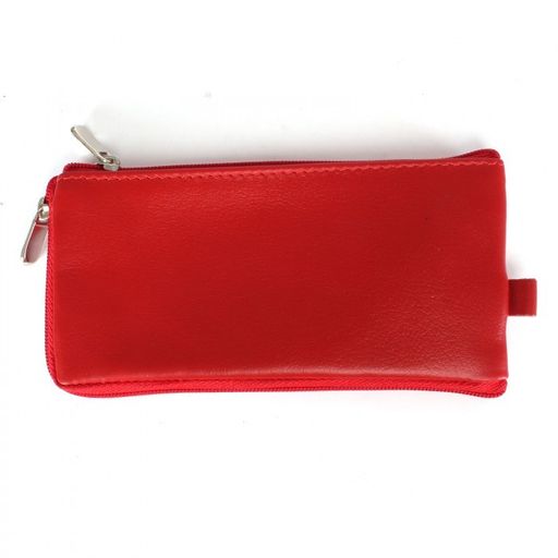 Футляр для ключей Croco-кл-501 (на молнии) натуральная кожа красный матовый (16) 239930