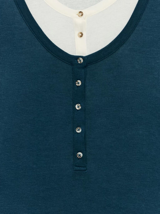 Облегающий лонгслив с двумя слоями / Zarina фото 3