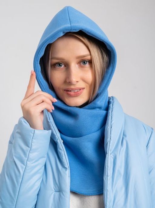 Капор трикотажный голубой - Yollochka фото 2