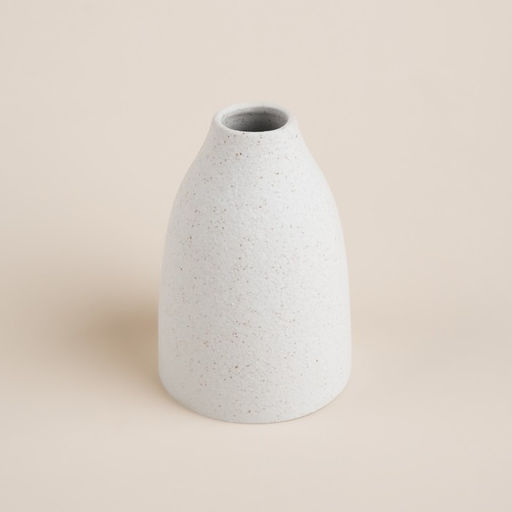 Ваза SL Home «Арена Бланка», 9×9×13.5 см, керамика, белая